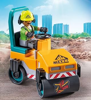 Amazon.com: PLAYMOBIL Road Construction Site Toy Child